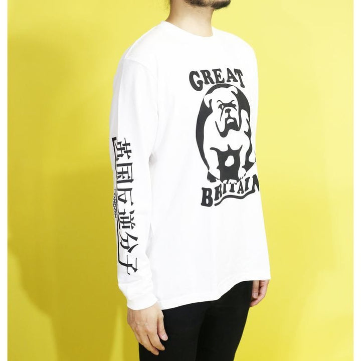 Original John(オリジナル ジョン) | ブルドッグプリントの長袖Tシャツ [CT383] - Sopwith camel