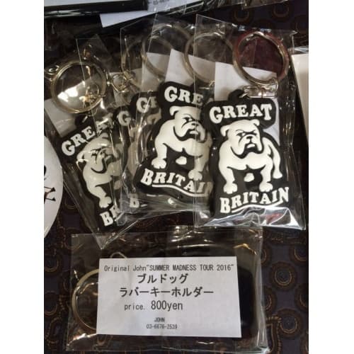 Original John(オリジナル ジョン) | GREAT BRITAIN BULLDOGデザインのラバーキーホルダー〈Black〉 - Sopwith camel
