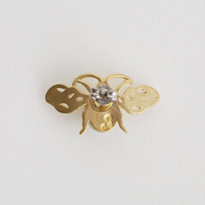 Aquvii(アクビ) × HAMADARAKA | 【コラボ】蜂をモチーフにしたピアス BUZZZ pierce [aq.084] - Sopwith camel