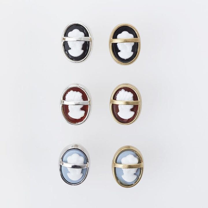 Aquvii(アクビ) | ビンテージのカメオパーツを使ったピアス Blinds cameo Ring [aq.111] - Sopwith camel