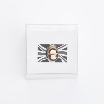 Aquvii(アクビ) | ビンテージのカメオパーツを使ったピアス Blinds cameo Ring [aq.111] - Sopwith camel