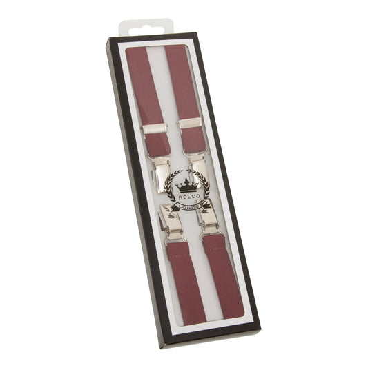 RELCO LONDON(レルコ ロンドン) | 英国製 H型 ロンドン ブレイシズ 18mm〈Burgundy〉 - Sopwith camel