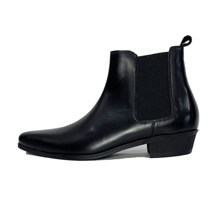 Original John(オリジナル ジョン) | サイドゴア 40mmキューバンヒールのチェルシーブーツ〈LEATHER BLACK〉 - Sopwith camel