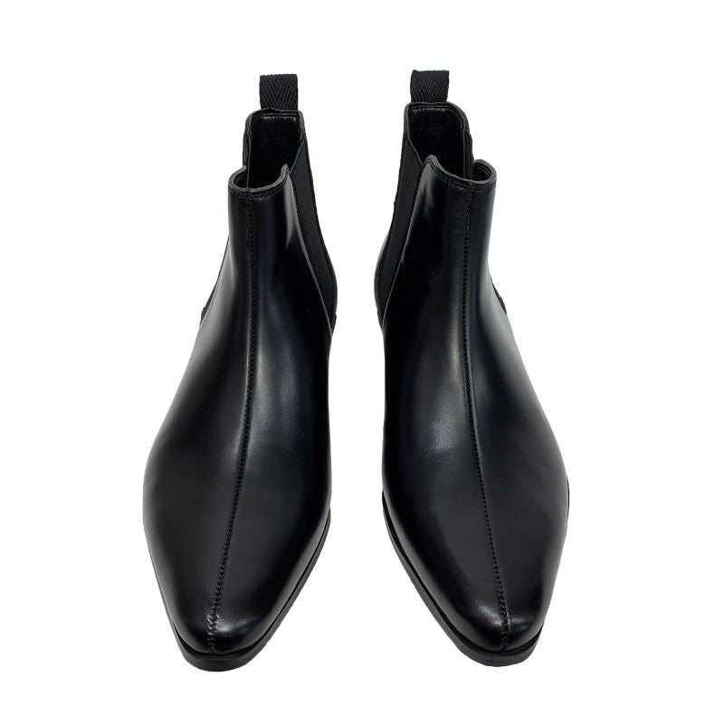 Original John(オリジナル ジョン) | サイドゴア 40mmキューバンヒールのチェルシーブーツ〈LEATHER BLACK〉 - Sopwith camel