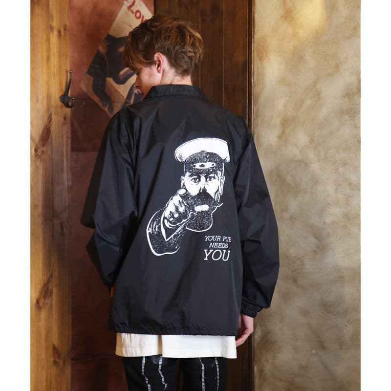 Original John (オリジナル ジョン) | COACH JACKET [JK494] - Black - Sopwith camel