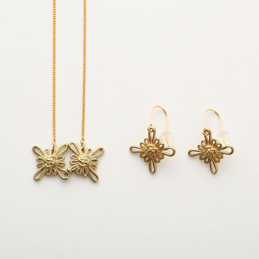 Aquvii(アクビ) | チャイナボタンをモチーフにしたアクセサリー(ネックレス・ピアス) China Button Series [aq.045] - Sopwith camel