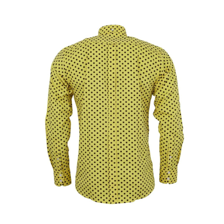 Relco London (レルコ ロンドン) | ポルカドット ボタンダウン 長袖シャツ 〈Mustard〉 - Sopwith camel