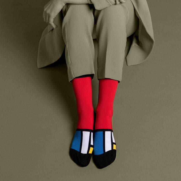 Sock affairs(ソックス・アフェアーズ) | Composition II Socks - Piet Mondrian - Sopwith camel