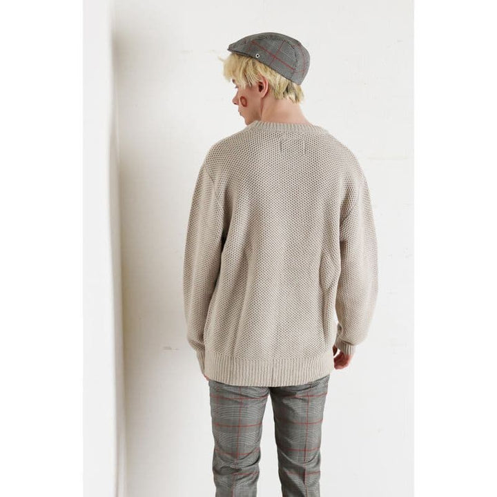 Original John(オリジナル ジョン) | DETACHABLE HONEYCOMB KNIT JUMPER [KT471] - Sand - Sopwith camel