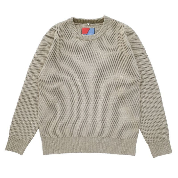 Original John(オリジナル ジョン) | DETACHABLE HONEYCOMB KNIT JUMPER [KT471] - Sand - Sopwith camel
