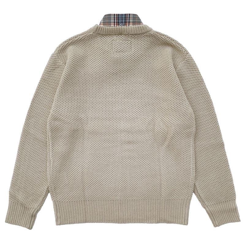 Original John(オリジナル ジョン) | DETACHABLE HONEYCOMB KNIT JUMPER [KT471] - Sand - Sopwith camel