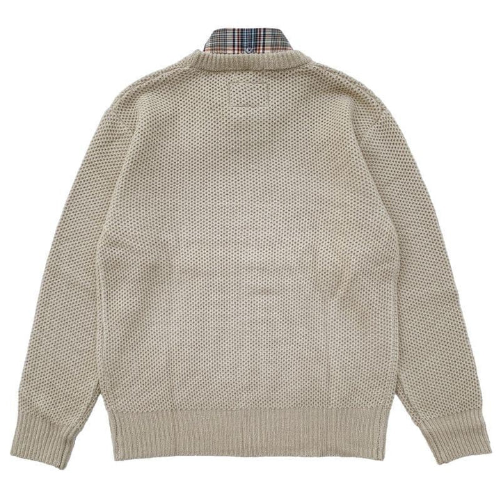 Original John(オリジナル ジョン) | DETACHABLE HONEYCOMB KNIT JUMPER [KT471] - Sand - Sopwith camel