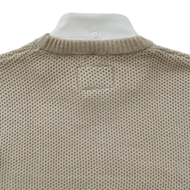 Original John(オリジナル ジョン) | DETACHABLE HONEYCOMB KNIT JUMPER [KT471] - Sand - Sopwith camel