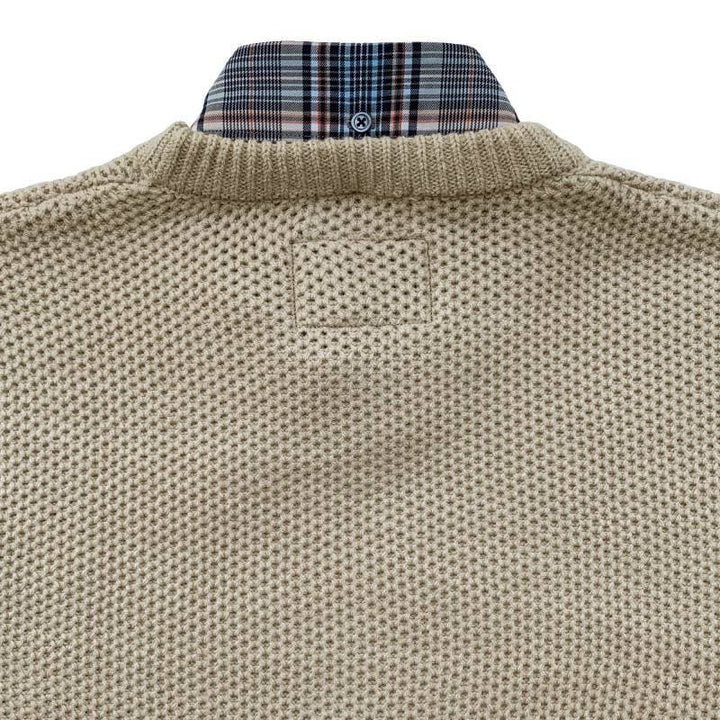 Original John(オリジナル ジョン) | DETACHABLE HONEYCOMB KNIT JUMPER [KT471] - Sand - Sopwith camel