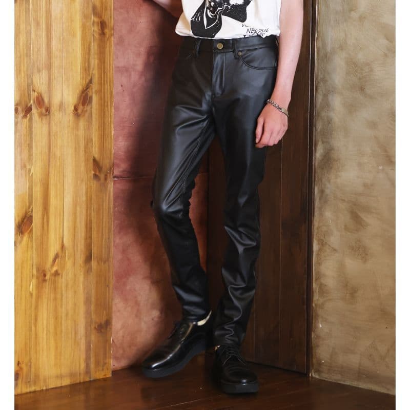 Original John (オリジナル ジョン) | FAUX LEATHER SKINNY PANTS [PT492] - Sopwith camel
