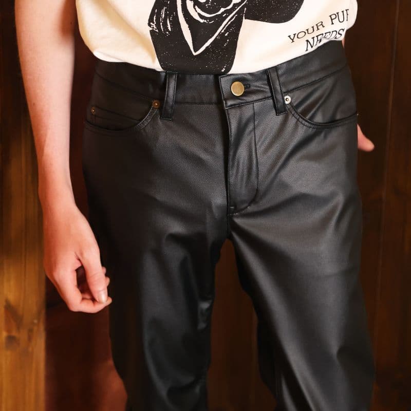 Original John (オリジナル ジョン) | FAUX LEATHER SKINNY PANTS [PT492] - Sopwith camel
