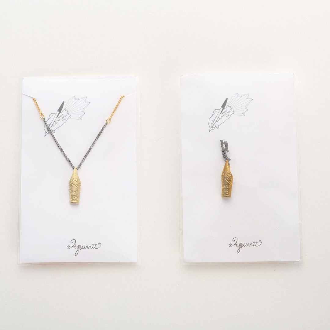 Aquvii(アクビ) | 万年筆の先をモチーフにしたピアスとネックレス Fountain pen series [aq.024] - Sopwith camel