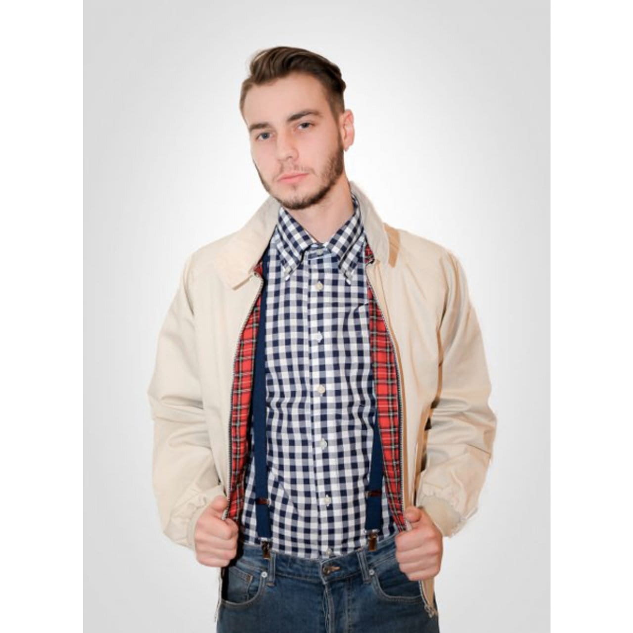 COMBAT(コンバット) | 英国製 60sスタイルのハリントンジャケット〈Beige〉 - Sopwith camel