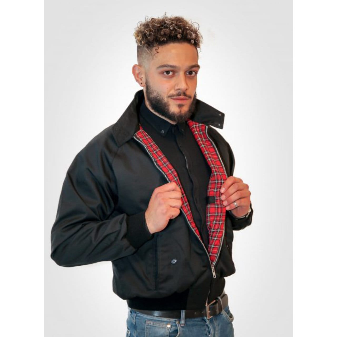 COMBAT(コンバット) | 英国製 60sスタイルのハリントンジャケット〈Black〉 - Sopwith camel