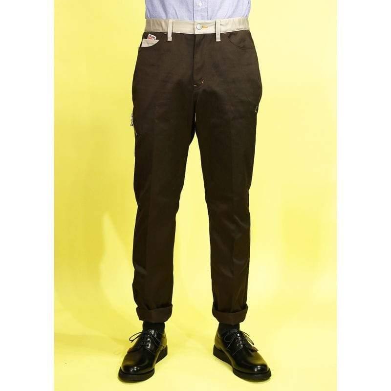 Original John(オリジナル ジョン) | バイカラースタイルのワークパンツ〈Brown〉 - Sopwith camel