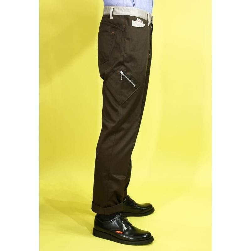 Original John(オリジナル ジョン) | バイカラースタイルのワークパンツ〈Brown〉 - Sopwith camel