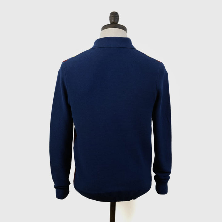 Art Gallery Clothing(アートギャラリークロージング) | RUFFIN マルチストライプ 長袖ニットポロ - Sopwith camel