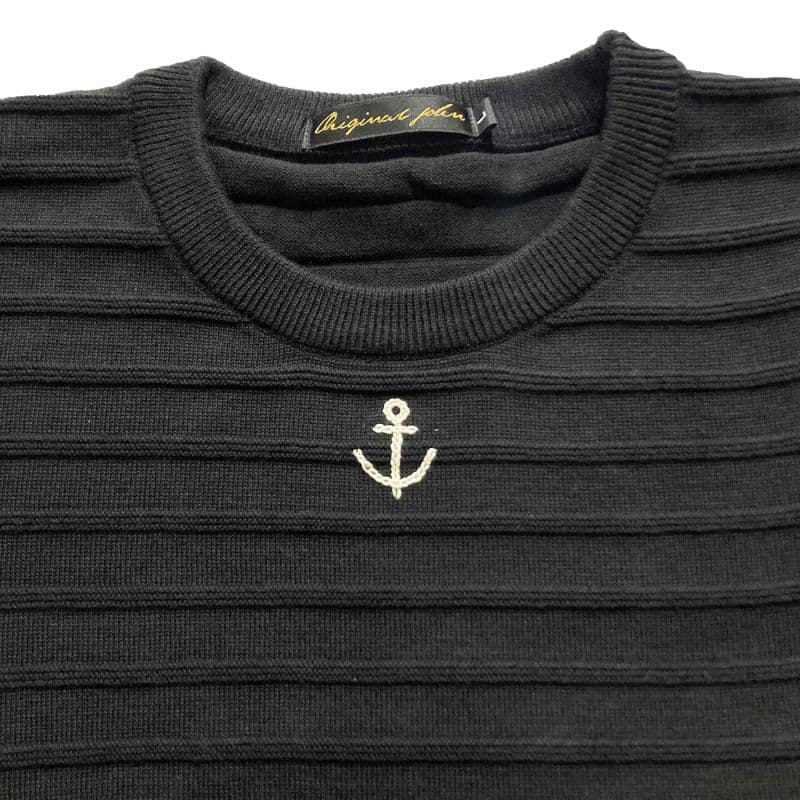 Original John (オリジナル ジョン) | MARINE STRIPED JUMPER [KT491] - Black - Sopwith camel