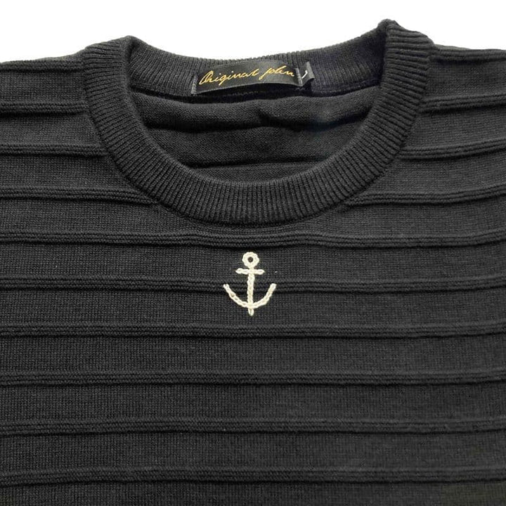 Original John (オリジナル ジョン) | MARINE STRIPED JUMPER [KT491] - Black - Sopwith camel