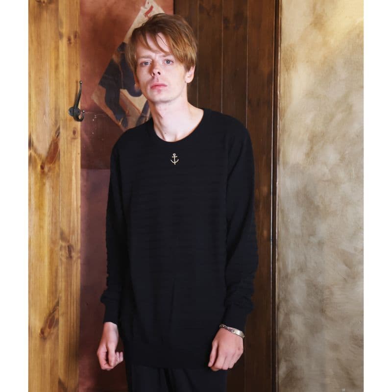 Original John (オリジナル ジョン) | MARINE STRIPED JUMPER [KT491] - Black - Sopwith camel