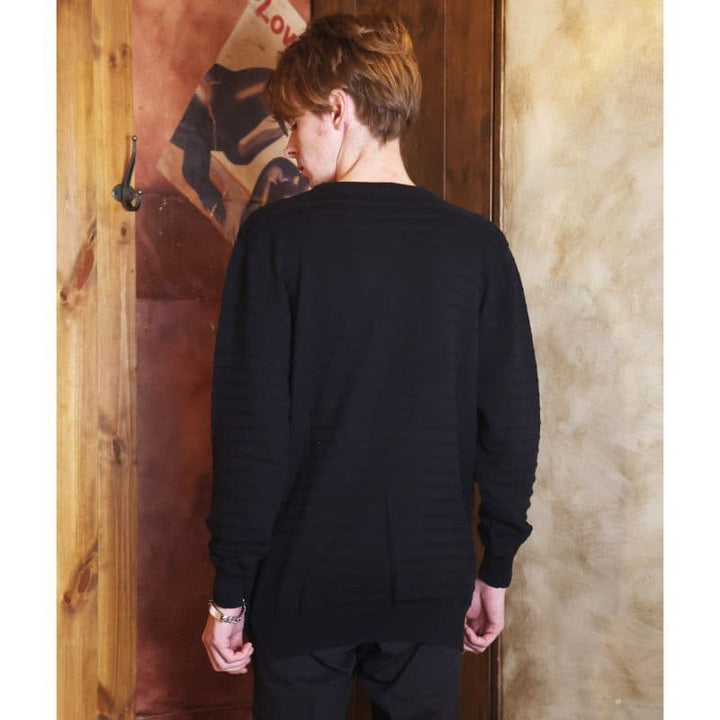 Original John (オリジナル ジョン) | MARINE STRIPED JUMPER [KT491] - Black - Sopwith camel