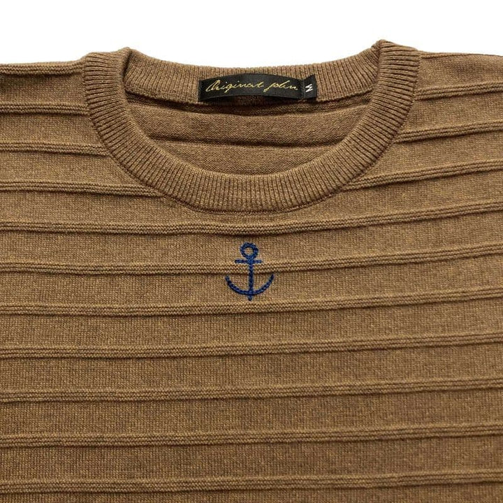 Original John (オリジナル ジョン) | MARINE STRIPED JUMPER [KT491] - Brown - Sopwith camel