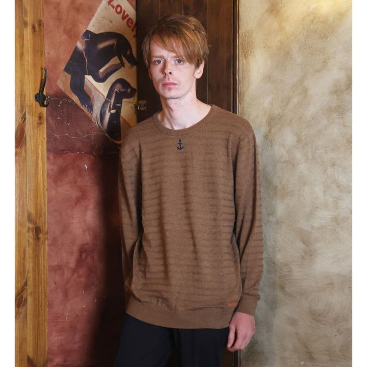 Original John (オリジナル ジョン) | MARINE STRIPED JUMPER [KT491] - Brown - Sopwith camel