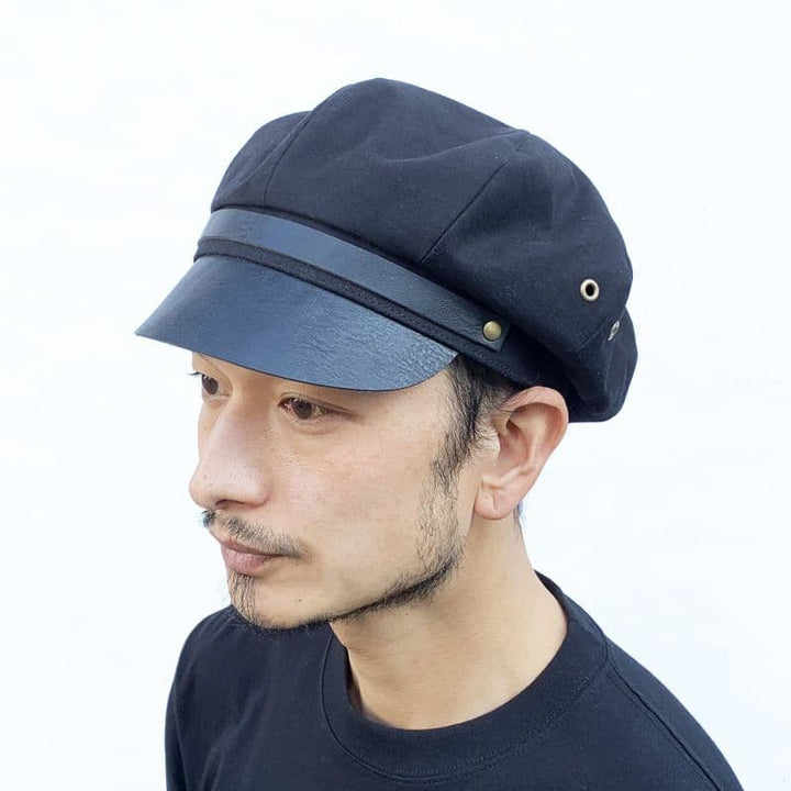 Original John (オリジナル ジョン) | モーターサイクルキャップ MOTORCYCLE CAP〈Black〉 - Sopwith camel