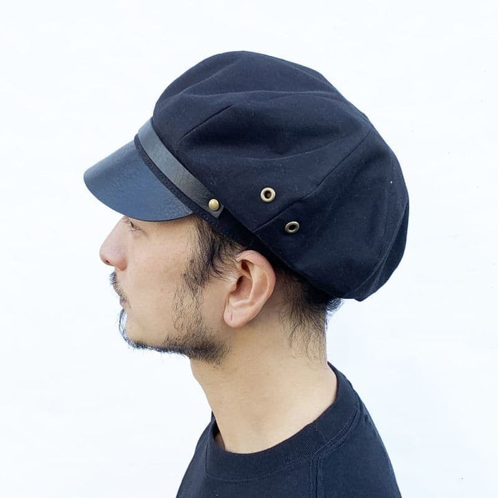 Original John (オリジナル ジョン) | モーターサイクルキャップ MOTORCYCLE CAP〈Black〉 - Sopwith camel