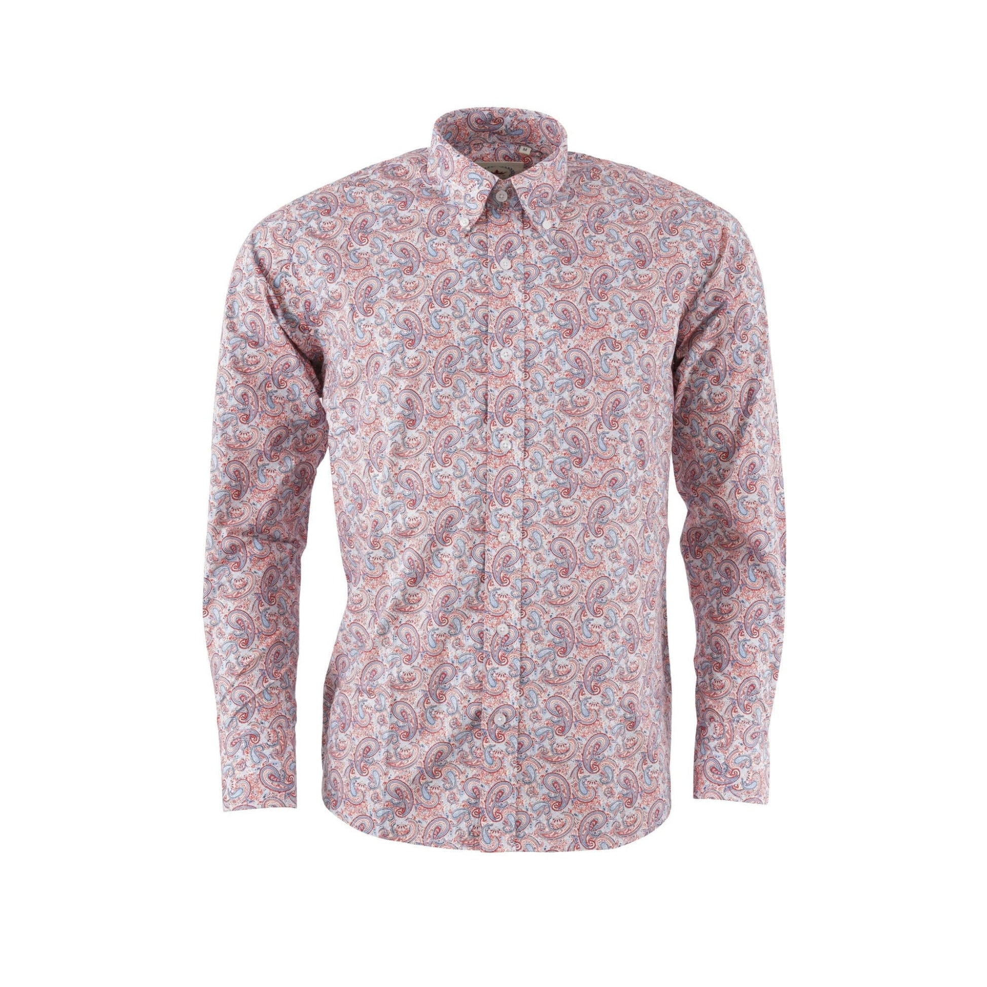 Relco London (レルコ ロンドン) | ペイズリー柄ボタンダウンシャツ[PS-3] - Red × Sky Blue - Sopwith camel