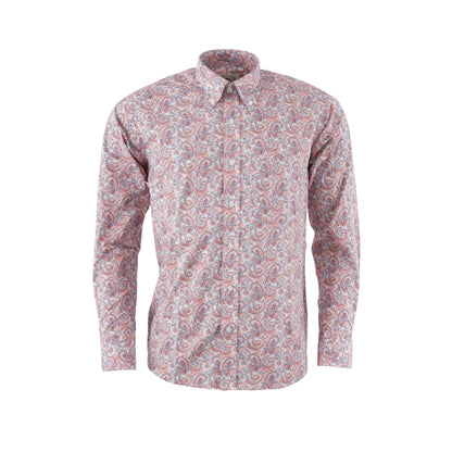 Relco London (レルコ ロンドン) | ペイズリー柄ボタンダウンシャツ[PS-3] - Red × Sky Blue - Sopwith camel