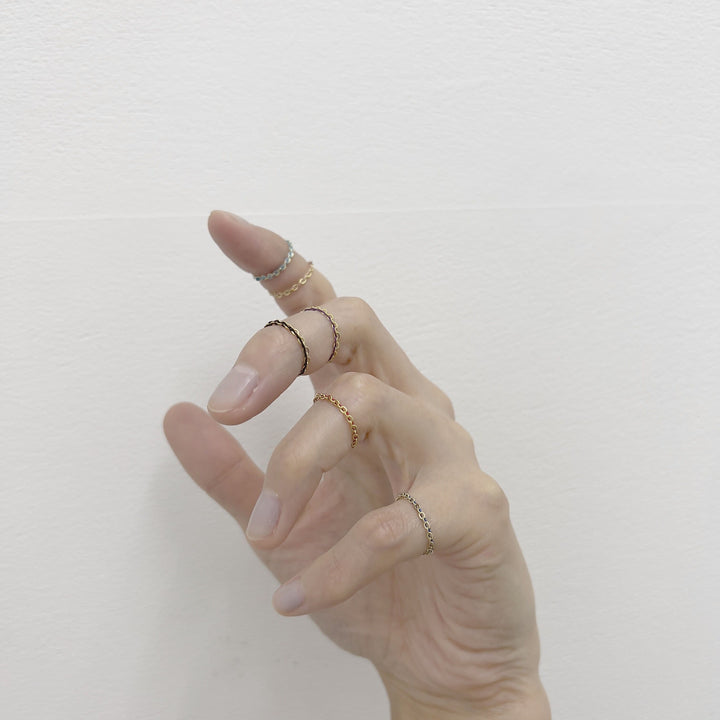 Aquvii(アクビ) × RICHADD | 虹をテーマにした7色の指輪 Niji ring [aq.0008] - Sopwith camel