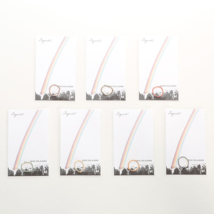 Aquvii(アクビ) × RICHADD | 虹をテーマにした7色の指輪 Niji ring [aq.0008] - Sopwith camel