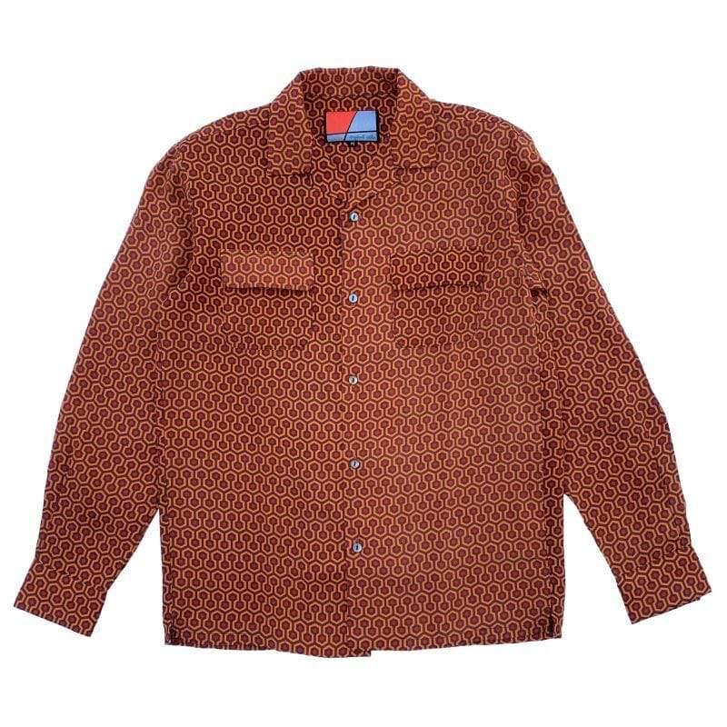 Original John(オリジナル ジョン) | ハニカム柄の長袖オープンカラーシャツ 【Limited edition】 - Sopwith camel