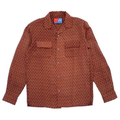 Original John(オリジナル ジョン) | ハニカム柄の長袖オープンカラーシャツ 【Limited edition】 - Sopwith camel