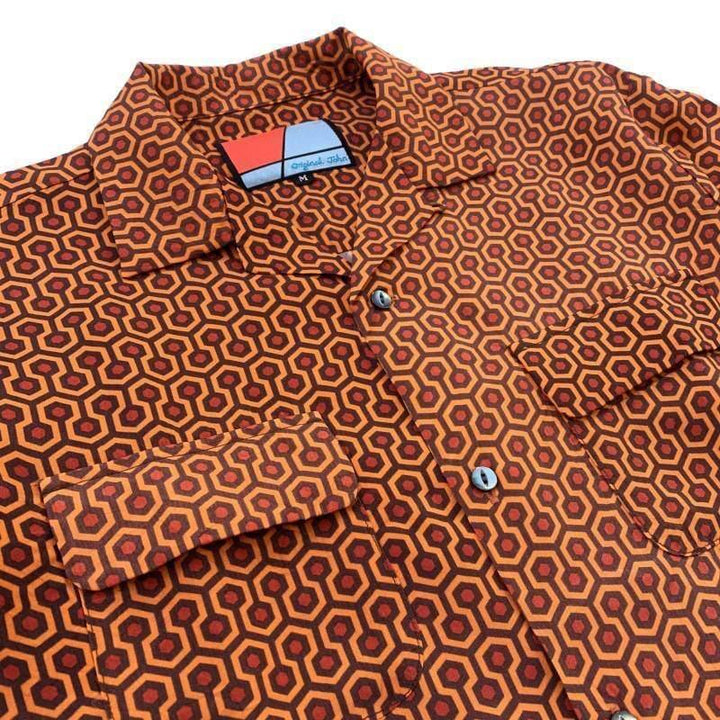 Original John(オリジナル ジョン) | ハニカム柄の長袖オープンカラーシャツ 【Limited edition】 - Sopwith camel