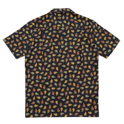 Original John(オリジナル ジョン) | ペーズリー柄・コットンリネンのオープンカラーシャツ〈Dark Navy〉 - Sopwith camel