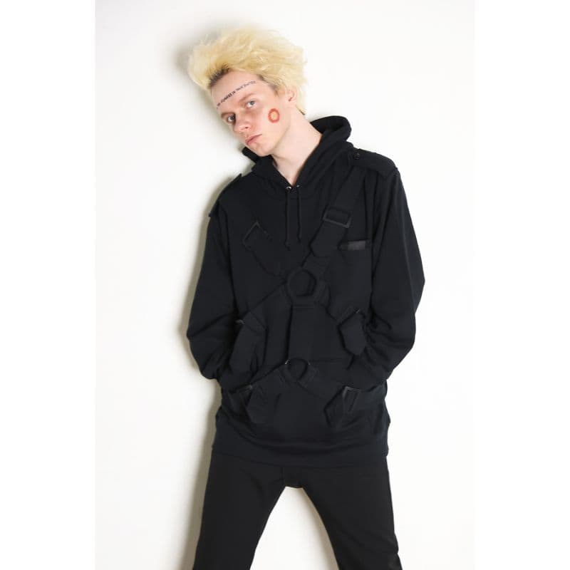 Original John (オリジナル ジョン) | PARACHUTE HOODIE [CT471] - Black - Sopwith camel