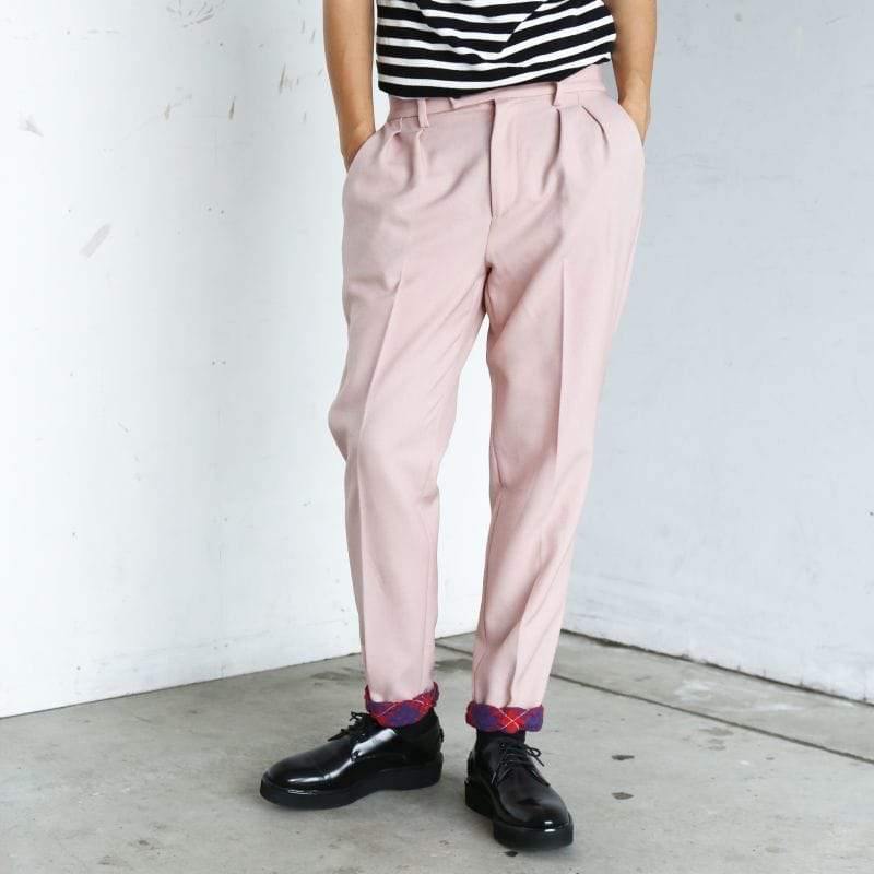 Original John(オリジナル ジョン) | 2タック ポリエステル ペグトラウザーズ 〈Pink〉 - Sopwith camel