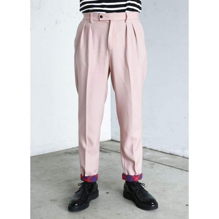 Original John(オリジナル ジョン) | 2タック ポリエステル ペグトラウザーズ 〈Pink〉 - Sopwith camel