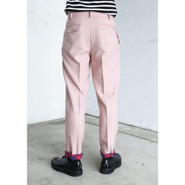 Original John(オリジナル ジョン) | 2タック ポリエステル ペグトラウザーズ 〈Pink〉 - Sopwith camel