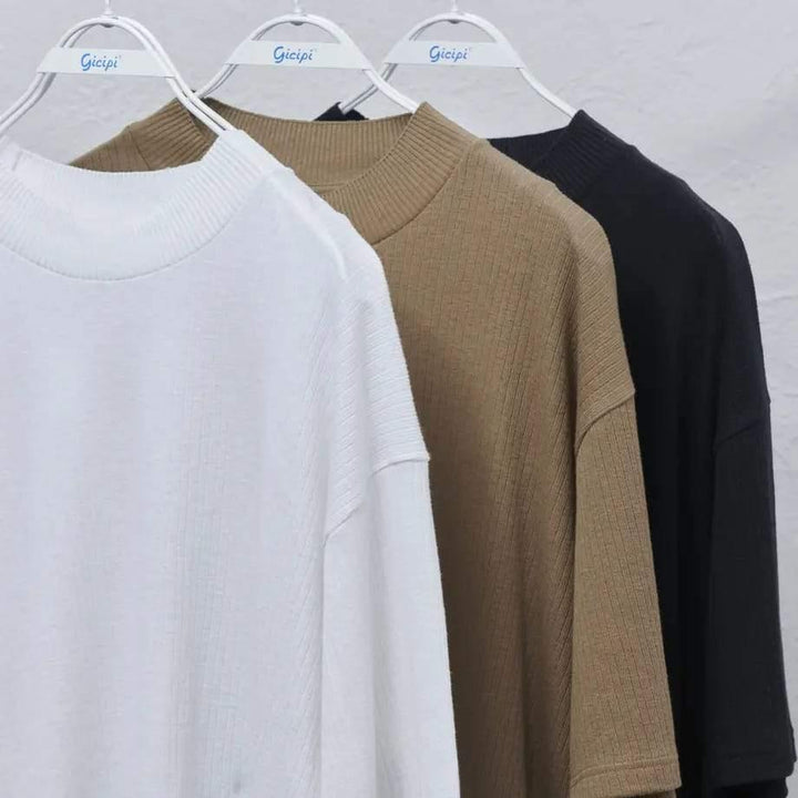 gicipi (ジチピ) | POLPO 2111P イタリア製 リネン混モックネックTシャツ - Sopwith camel