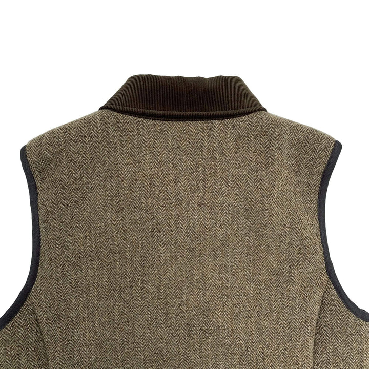 Original John(オリジナル ジョン) | 特別別注 キルティングライニングのツイードB.D.ベスト 〈Brown〉 - Sopwith camel