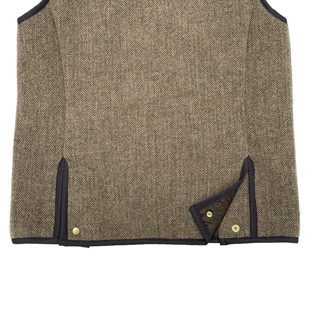 Original John(オリジナル ジョン) | 特別別注 キルティングライニングのツイードB.D.ベスト 〈Brown〉 - Sopwith camel