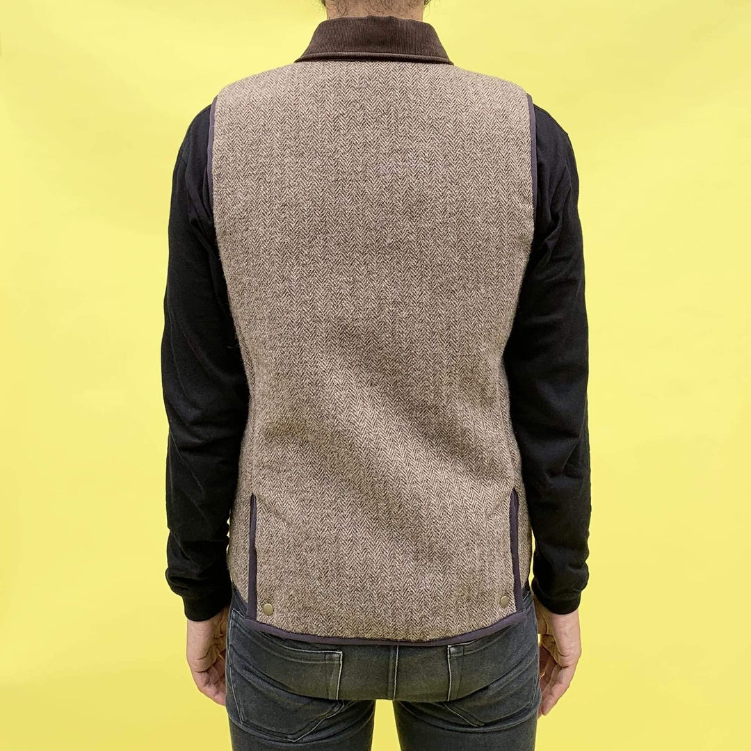 Original John(オリジナル ジョン) | 特別別注 キルティングライニングのツイードB.D.ベスト 〈Brown〉 - Sopwith camel